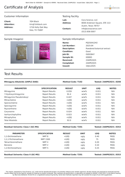 1-Gram | Le Blancmange | 921mg Total Alkaloids Per Container