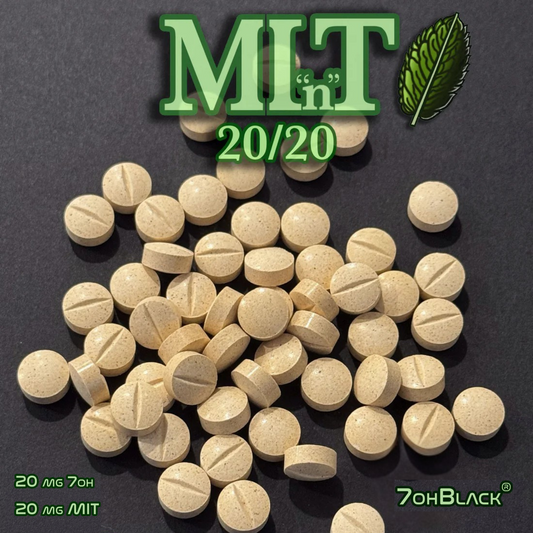 5-Pack | Mint MIT 20-20 | 24.67mg Per Tablet (24.67mg 7oh + 24.2mg MIT)