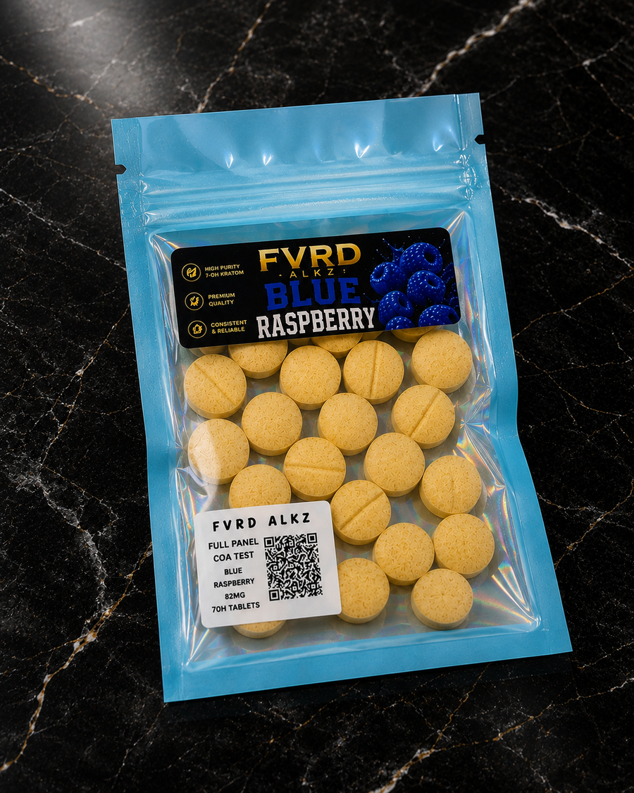 Blue Raspberry — lab-verified 7-OH Tablets by 7ohBlack