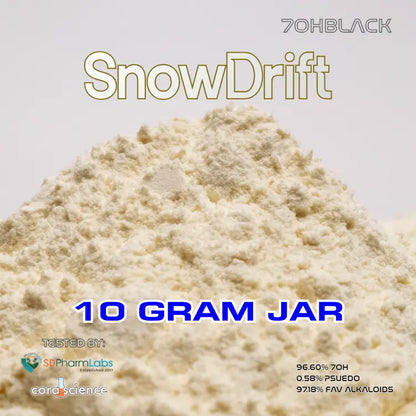 10-Gram | Snowdrift | 9720mg of Favorite* Alkaloids Per Container BLACK