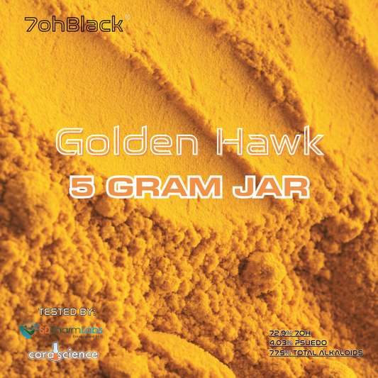 5-Gram | Golden Hawk | 3875mg Total Alkaloids Per Container