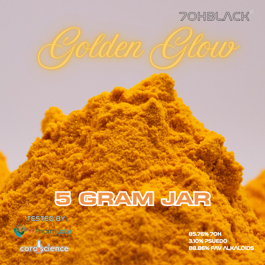 5-Gram | Golden Glow | 4443mg Favorite* Alkaloids Per Container