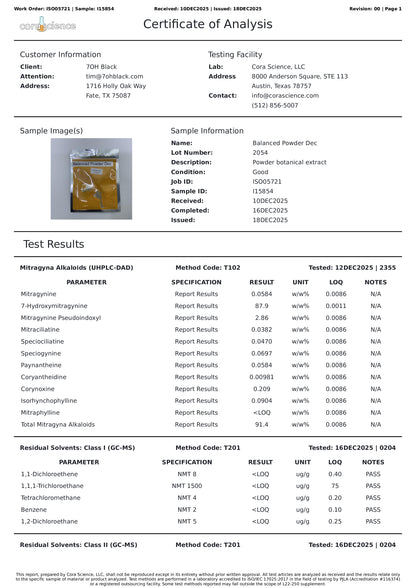 1-Gram | Golden Glow | 889mg Favorite* Alkaloids Per Container