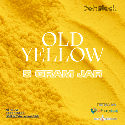 5-Gram | Old Yellow | 4655mg Total Alkaloids Per Container