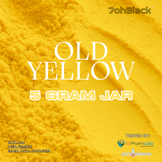 5-Gram | Old Yellow | 4655mg Total Alkaloids Per Container