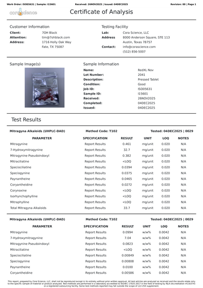 RedXL | 34.23mg Per Tablet