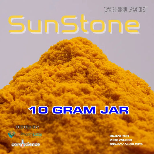 10-Gram | SunStone | 9990mg Favorite* Alkaloids Per Container BLACK