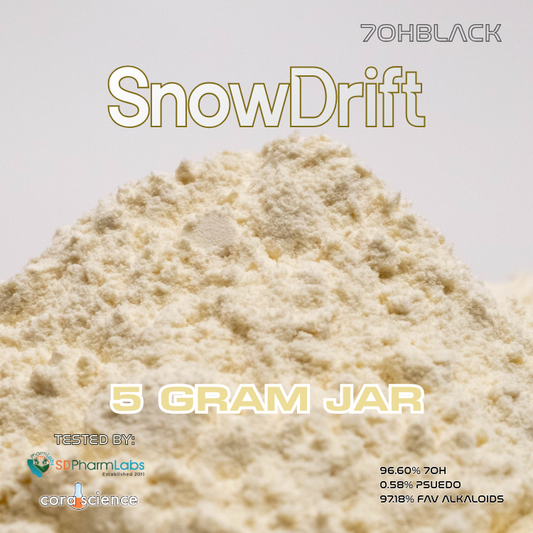 5-Gram | Snowdrift | 4860mg of Favorite* Alkaloids Per Container