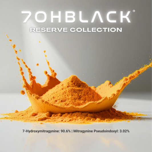 NEW! 7ohBlack | 93.7% Total Alkaloids Powder | 90.6% 7oh + 3.02% Pseudo | Reserve Collection